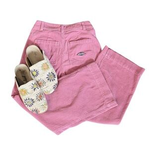 Billabong Pink Corduroy Wide Leg Pants Size 26
